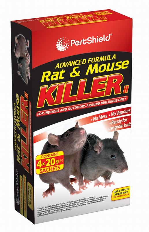 Rat & Mouse Killer PEST SHIELD 4x20Gm.