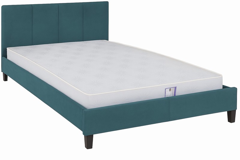 Bedstead 135cm PRADO Fabric Petrol Blue