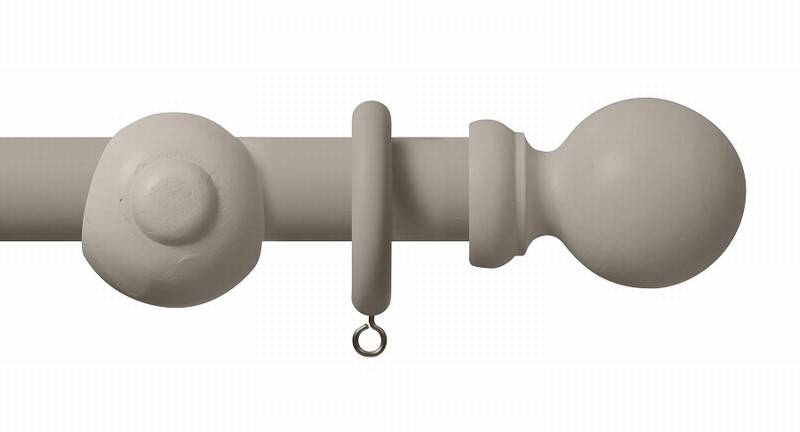 Curtain Pole RENAISSANCE Ball End 28mmx200cm Wood Grey