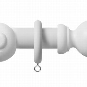 Curtain Pole RENAISSANCE Ball End 28mmx200cm Wood White
