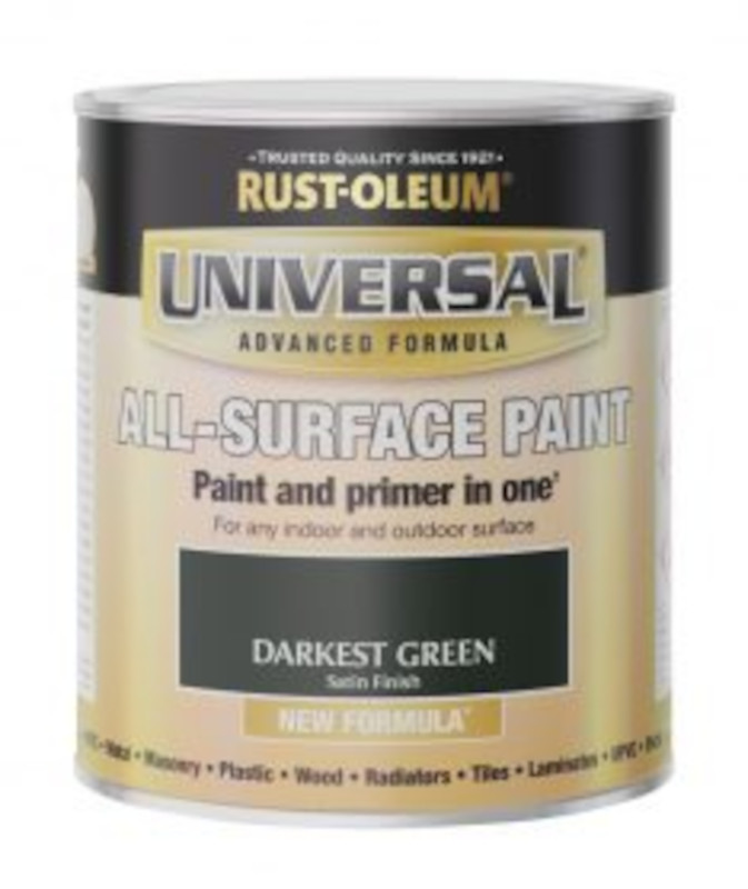 Paint UNIVERSAL Satin Darkest Green 750ml